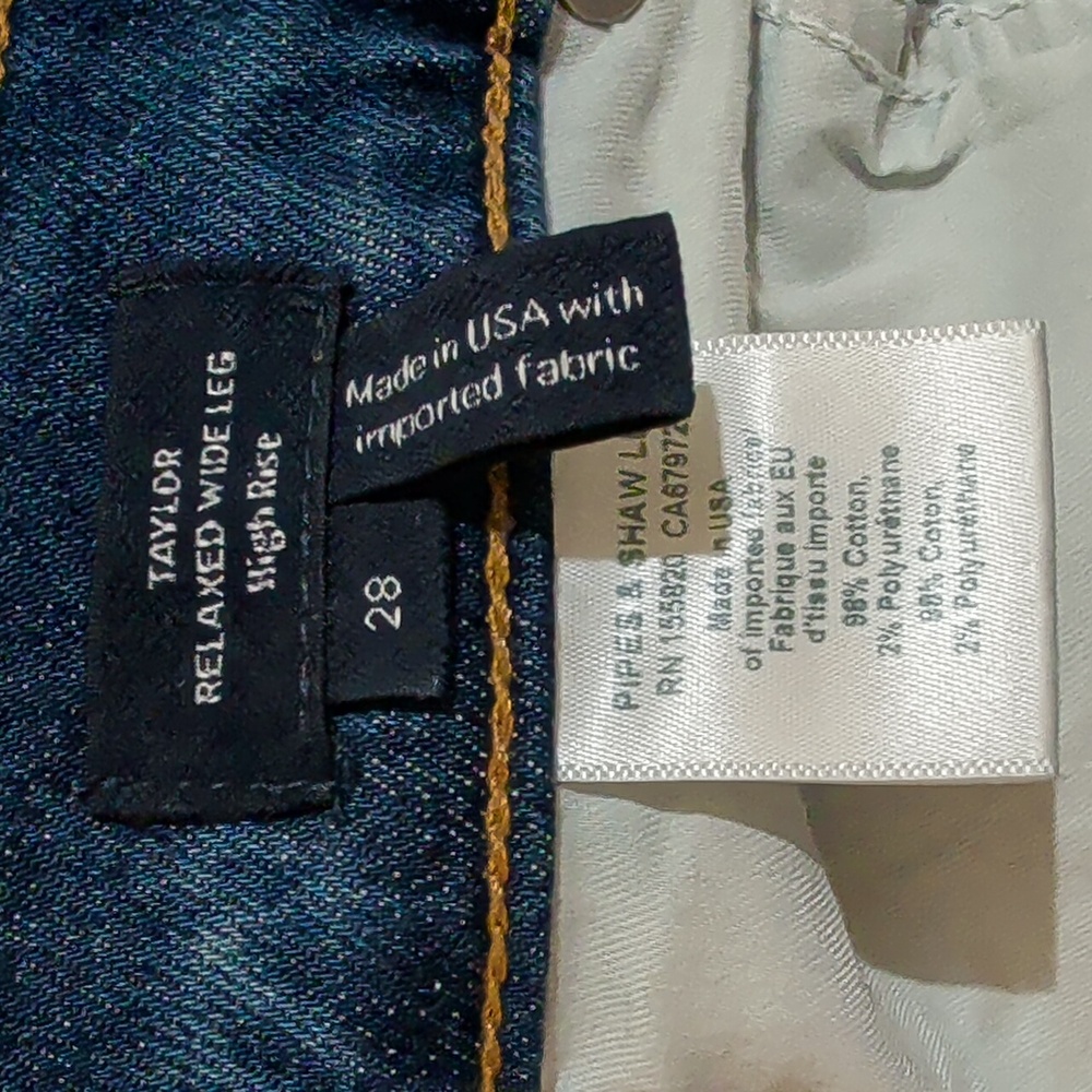 Veronica Beard Blue High Rise Women Jeans - Picture 2 of 5